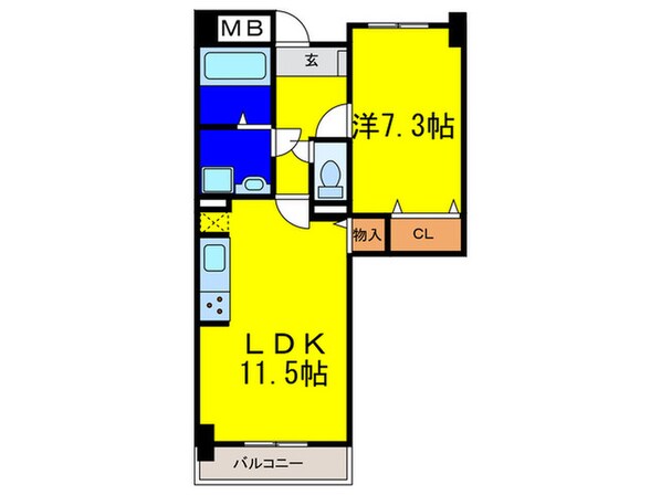 La vie calmeの物件間取画像